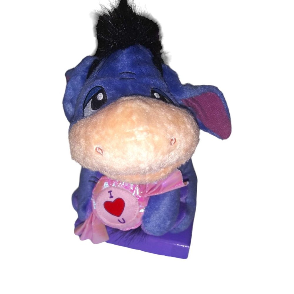 Disney Eeyore Sweet Talker Stuffed Animal I Love You Candy Plush Fisher Price